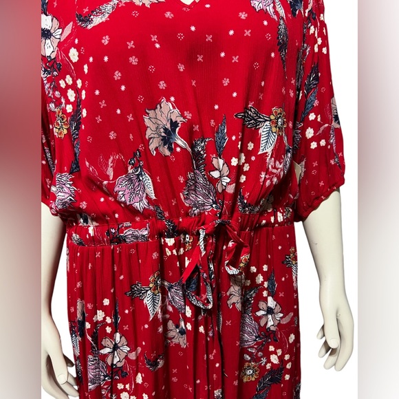 Nurture by Westbound Plus Sz 2X High-Low V-Neck Elbow Sleeve Shift Midi … - Picture 7 of 13